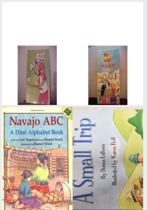 Children's Fun & Educational 4 Pack Paperback Book Bundle (Ages 3-5): Reading 2007 Kindergarten Student Reader Grade K Unit 3 Lesson 3 on Level At Bat, READING 2007 KINDERGARTEN STUDENT READER GRADE K UNIT 2 LESSON 3 ON LEVEL Tam And Sam Go To The Zoo, Navajo ABC Aladdin Picture Books, READING 2007 INDEPENDENT LEVELED READER GRADE K UNIT 6 LESSON 3 ADVANCED