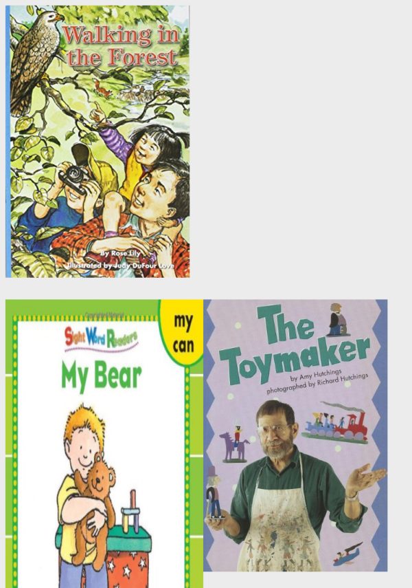 Children's Fun & Educational 4 Pack Paperback Book Bundle (Ages 3-5): READING 2007 INDEPENDENT LEVELED READER GRADE K UNIT 2 LESSON 2 ADVANCED, Reading 2007 Independent Leveled Reader Grade K Unit 5 Lesson 2 Advanced, My Bear Sight Word Readers Sight Word Library, The Toy Maker Scott Foresman Reading: Blue Level