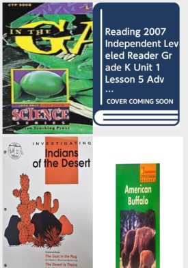 Children's Fun & Educational 4 Pack Paperback Book Bundle (Ages 3-5): In the Garden Look Once, Look Again Science Series, READING 2007 INDEPENDENT LEVELED READER GRADE K UNIT 1 LESSON 5 ADVANCED, Perfect Learning Book Partners: Investigating Indians of the Desert, American Buffalo Little Green Readers