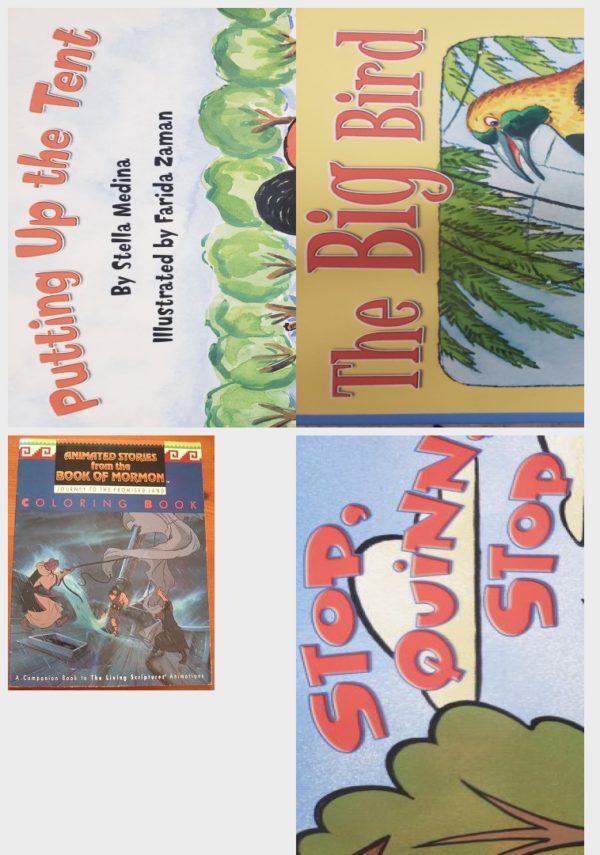 Children's Fun & Educational 4 Pack Paperback Book Bundle (Ages 3-5): Reading 2007 Independent Leveled Reader Grade K Unit 6 Lesson 5 Putting Up the Tent, READING 2007 INDEPENDENT LEVELED READER GRADE K UNIT 5 LESSON 1 ADVANCED, Journey to the Promised Land Coloring Book, Reading 2007 Listen to Me Reader, Grade K, Unit 5, Lesson 6, Below Level: Stop Quinn Stop
