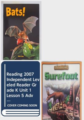 Children's Fun & Educational 4 Pack Paperback Book Bundle (Ages 3-5): Bats! Science Spectacular Ranger Rick Level GRLQ, Lexile 980L, Ten in the Meadow (Paperback), READING 2007 INDEPENDENT LEVELED READER GRADE K UNIT 1 LESSON 5 ADVANCED, SUREFOOT