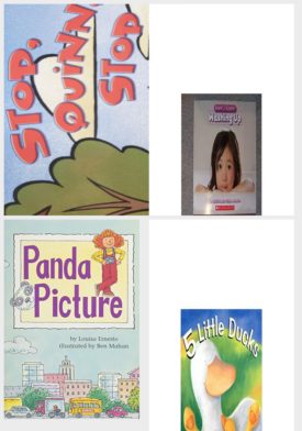 Children's Fun & Educational 4 Pack Paperback Book Bundle (Ages 3-5): Reading 2007 Listen to Me Reader, Grade K, Unit 5, Lesson 6, Below Level: Stop Quinn Stop, Now I Know Washing Up, Panda Picture Scott Foresman Reading: Blue Level, 5 Little Ducks