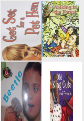 Children's Fun & Educational 4 Pack Paperback Book Bundle (Ages 3-5): READING 2007 LISTEN TO ME READER GRADE K UNIT 4 LESSON 6 BELOW LEVEL: Get Set for a Pet Hen, READING 2007 INDEPENDENT LEVELED READER GRADE K UNIT 2 LESSON 2 ADVANCED, Beetle Bug Books, Old King Cole And Friends
