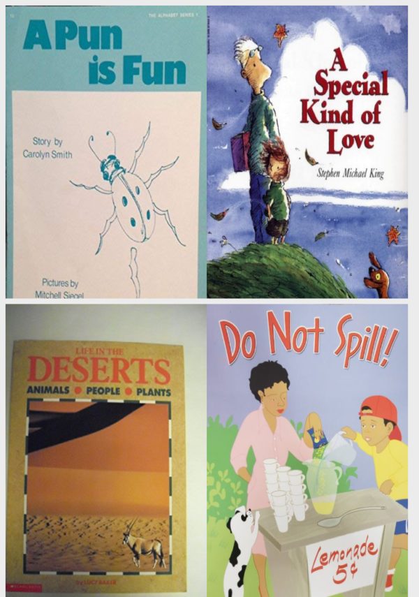 Children's Fun & Educational 4 Pack Paperback Book Bundle (Ages 3-5): A PUN IS FUN Alphabet Series 1, #13 Recipe for Reading Supplementary Readers THE ALPHABET SERIES 1, A Special Kind of Love, Life in the Deserts, Reading 2007 Listen to Me Reader, Grade K, Unit 6, Lesson 1, Below Level: Do Not Spill!