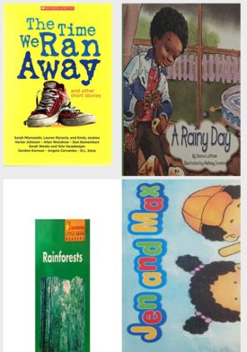 Children's Fun & Educational 4 Pack Paperback Book Bundle (Ages 3-5): The Time We Ran Away and other short stories, Reading 2007 Listen to Me Reader Grade K Unit 4 Lesson 2 Below Level, Rainforests Little Green Readers, READING 2007 KINDERGARTEN STUDETN READER GRADE K UNIT 6 LESSON 1 ON LEVEL Jen And Max