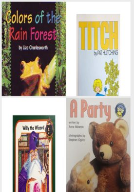 Children's Fun & Educational 4 Pack Paperback Book Bundle (Ages 3-5): Colors of the Rain Forest, A New View 1993: Tell Story/Sing Song Little Book2-Titch -Reception/Year 1, Willy the Wizard Rays Readers, A Party Spotlight Books, Early Readers, Theme 1
