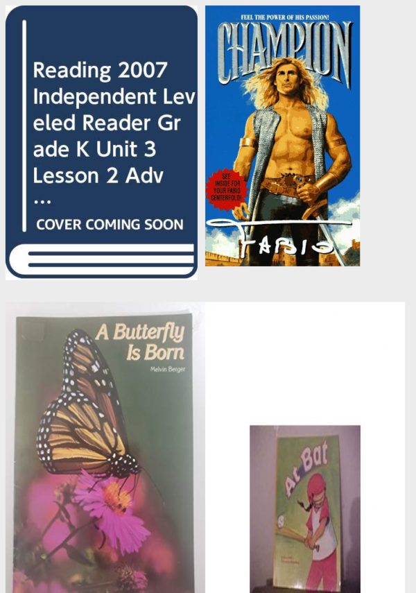 Children's Fun & Educational 4 Pack Paperback Book Bundle (Ages 3-5): READING 2007 INDEPENDENT LEVELED READER GRADE K UNIT 3 LESSON 2 ADVANCED, People Who Made A Difference Series: Martin Luther King Jr., Butterfly Is Born, Reading 2007 Kindergarten Student Reader Grade K Unit 3 Lesson 3 on Level At Bat