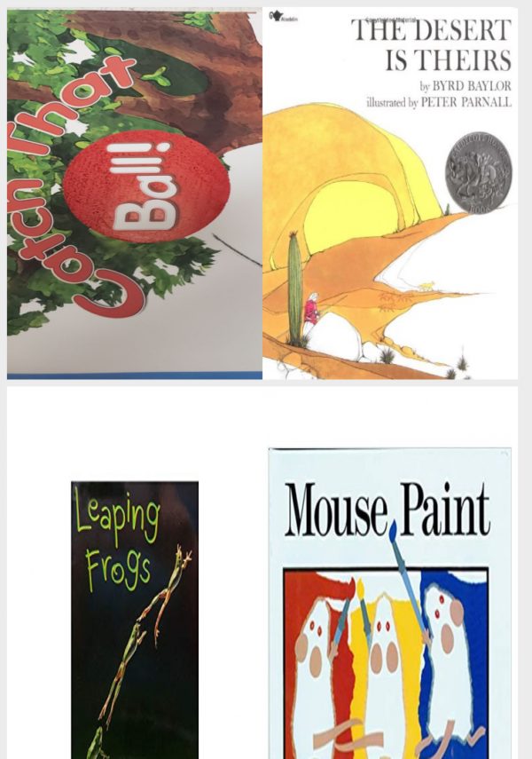 Children's Fun & Educational 4 Pack Paperback Book Bundle (Ages 3-5): READING 2007 INDEPENDENT LEVELED READER GRADE K UNIT 5 LESSON 6 ADVANCED, The Desert Is Theirs, Leaping Frogs: Mini Book, Mouse Paint