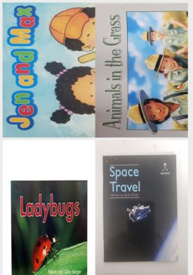 Children's Fun & Educational 4 Pack Paperback Book Bundle (Ages 3-5): READING 2007 KINDERGARTEN STUDETN READER GRADE K UNIT 6 LESSON 1 ON LEVEL Jen And Max, Reading 2007 Independent Leveled Reader Grade K Unit 2 Lesson 3 Adanced Scott Foresman Reading Street, Ladybugs Scholastic Time-to-Discover Readers, Space Travel Alphakids