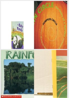 Children's Fun & Educational 4 Pack Paperback Book Bundle (Ages 3-5): Reading 2007 Kindergarten Student Reader Grade K Unit 3 Lesson 1 on Level The Baby Panda, Pumpkin Circle: The Story of a Garden, Rainforest Science Emergent Readers, Ants