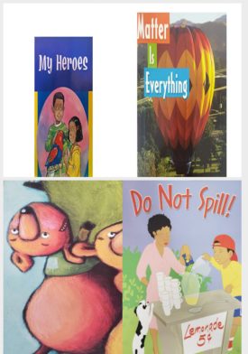 Children's Fun & Educational 4 Pack Paperback Book Bundle (Ages 3-5): My Heroes Little Reader Twin Texts, Matter is Everything, Reading 2007 Listen to Me Reader, Grade K, Unit 5, Lesson 5, Below Level: Race Day, Reading 2007 Listen to Me Reader, Grade K, Unit 6, Lesson 1, Below Level: Do Not Spill!