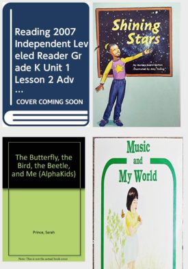 Children's Fun & Educational 4 Pack Paperback Book Bundle (Ages 3-5): Reading 2007 Independent Leveled Reader Grade K Unit 1 Lesson 2 Pam, Scott Foresman Reading: Shining Stars Leveled Reader 165A, The Butterfly, The Bird, The Beetle, and Me Alphakids, Music and My World