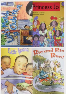 Children's Fun & Educational 4 Pack Paperback Book Bundle (Ages 3-5): READING 2007 INDEPENDENT LEVELED READER GRADE K UNIT 6 LESSON 2 ADVANCED, Princess Jo, Alphakids Plus Level 17, READING 2007 LISTEN TO ME READER GRADE K UNIT 2 LESSON 5 BELOW LEVEL: LITTLE IGUANA, READING 2007 LISTEN TO ME READER GRADE K UNIT 3 LESSON 2 BELOW LEVEL: RIC and RIN RUN!