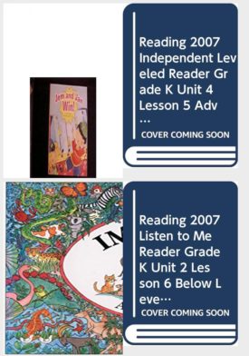 Children's Fun & Educational 4 Pack Paperback Book Bundle (Ages 3-5): Reading 2007 Kindergarten Student Reader Grade K Unit 5 Lesson 1 on Level Jem and Jean Win!, READING 2007 INDEPENDENT LEVELED READER GRADE K UNIT 4 LESSON 5 ADVANCED, Imagine, READING 2007 LISTEN TO ME READER GRADE K UNIT 2 LESSON 6 BELOW LEVEL: ME!