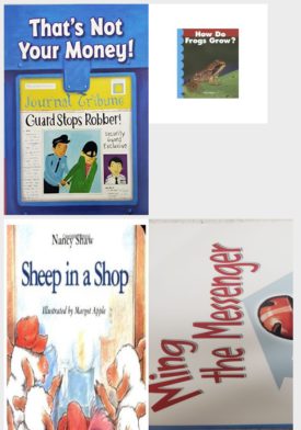 Children's Fun & Educational 4 Pack Paperback Book Bundle (Ages 3-5): Thats Not Your Money! Reading Power Works, How Do Frogs Grow?, Houghton Mifflin Invitations to Literature:  Plus Imp Level 1.4 Sheep Shop, READING 2007 INDEPENDENT LEVELED READER GRADE K UNIT 5 LESSON 3 ADVANCED