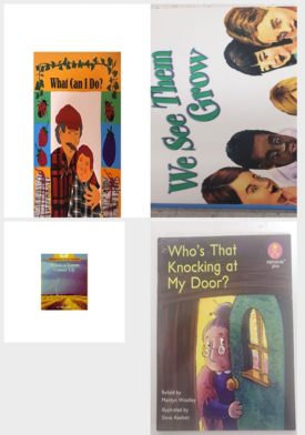 Children's Fun & Educational 4 Pack Paperback Book Bundle (Ages 3-5): Grt Bl What Can I Do? Is Greetings! Blue Level, READING 2007 INDEPENDENT LEVELED READER GRADE K UNIT 3 LESSON 4 ADVANCED Scott Foresman Reading Street, When a Storm Comes Up Rookie Read-About Science: Weather, Whos That Knocking At My Door? Alphakids Plus