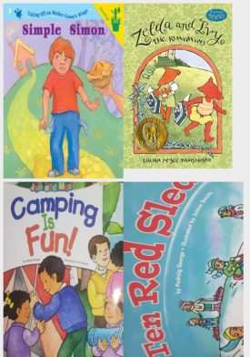 Children's Fun & Educational 4 Pack Paperback Book Bundle (Ages 3-5): Early Reader: Simple Simon, Zelda and Ivy: The Runaways: Candlewick Sparks, READING 2007 KINDERGARTEN STUDENT READER GRADE K UNIT 6 LESSON 3 ON LEVEL Jen and Max Camping Is Fun!, READING 2007 KINDERGARTEN STUDENT READER GRADE K UNIT 4 LESSON 5 ON LEVEL Ten Red Sleds