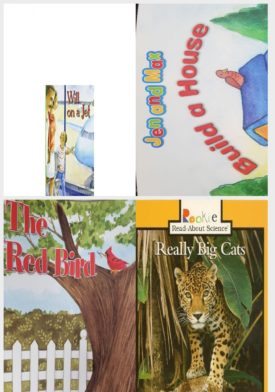 Children's Fun & Educational 4 Pack Paperback Book Bundle (Ages 3-5): READING 2007 LISTEN TO ME READER GRADE K UNIT 5 LESSON 1 BELOW LEVEL: Will On A Jet, Reading 2007 Kindergarten Student Reader Grade K Unit 6 Lesson 5 on Level Jen and Max Build a House, Reading 2007 Listen to Me Reader, Grade K, Unit 6, Lesson 6, Below Level: The Red Bird, Really Big Cats Rookie Read-About Science