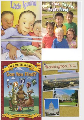 Children's Fun & Educational 4 Pack Paperback Book Bundle (Ages 3-5): READING 2007 LISTEN TO ME READER GRADE K UNIT 2 LESSON 5 BELOW LEVEL: LITTLE IGUANA, READING 2007 LISTEN TO ME READER GRADE K UNIT 4 LESSON 3 BELOW LEVEL: ONE, TWO, THREE, FOUR, FIVE!, Can You Find? Level Pk-K, READING 2007 INDEPENDENT LEVELED READER GRADE K UNIT 4 LESSON 6 ADVANCED