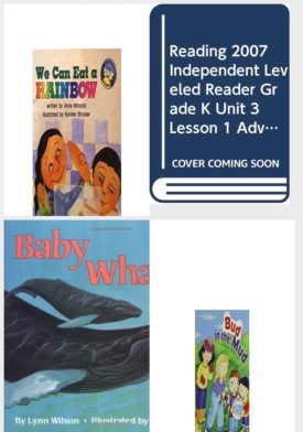 Children's Fun & Educational 4 Pack Paperback Book Bundle (Ages 3-5): We Can Eat a Rainbow, READING 2007 INDEPENDENT LEVELED READER GRADE K UNIT 3 LESSON 1 ADVANCED Scott Foresman Reading Street, Baby Whale, READING 2007 KINDERGARTEN STUDENT READER GRADE K UNIT 5 LESSON 4 ON LEVEL Bud In The Mud
