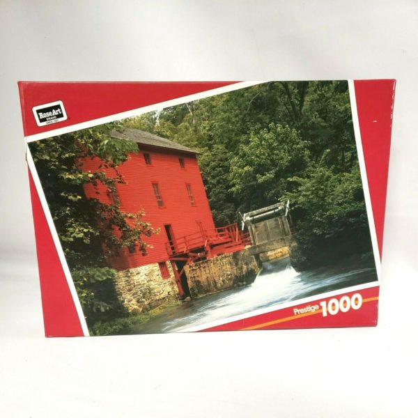 Prestige RoseArt "Alley Spring Mill"  Eminence, MO 1000 Piece Jigsaw Puzzle