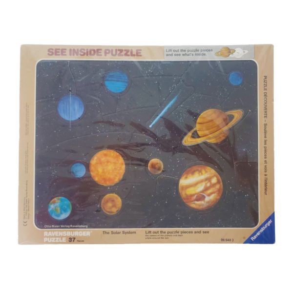 Ravensburger The Solar System 37 Piece Frame Tray See Inside Puzzle