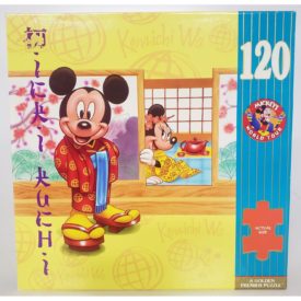 Golden Premier Disney Mickey's World Tour 1992 Japan 120 Piece Puzzle