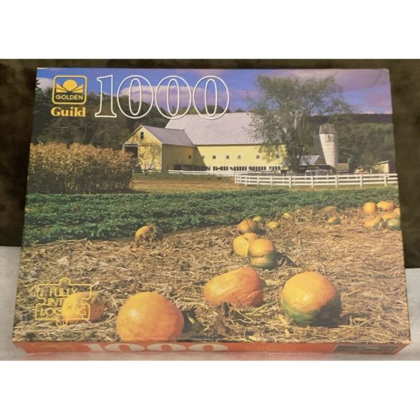 Golden Guild Fairlee, Vermont Pumpkin Patch 1000 Piece Jigsaw Puzzle
