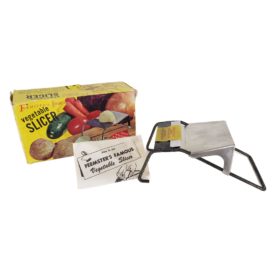 Vintage Feemster's Vegetable Slicer w/ Easy Adjustable Platform Model #900 by M.E. Heuck Co