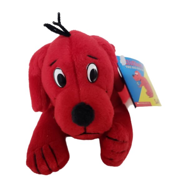 Vintage 1997 Scholastic Side Kicks Clifford The Big Red Dog Bean Bag Plush 8"
