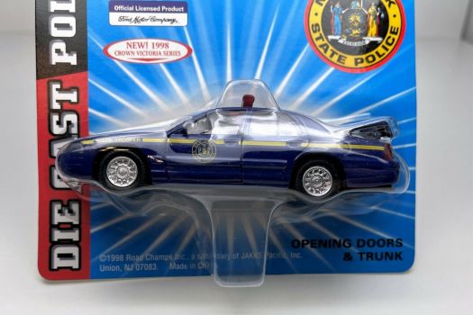 1998 Road Champs Police Series 1:43 Diecast - New York State Trooper Crown Vic