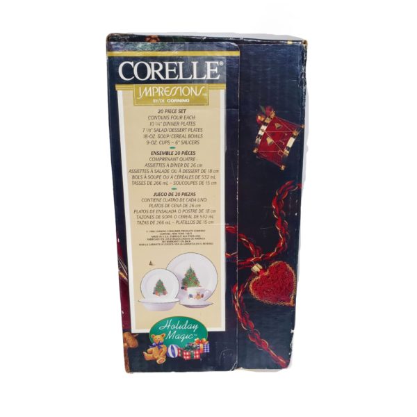 Corning Corelle Impressions "Holiday Magic" Christmas Tree 20 Piece Set