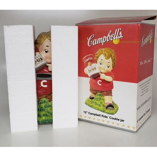 2005 Campbell's Soup Kids Cookie Jar 12” Ceramic