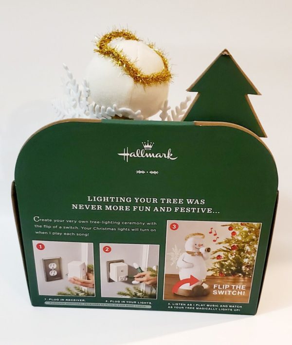 Hallmark Musical Tree-Lighting Snow Angel WIRELESS Tree Light Switch 5 Songs