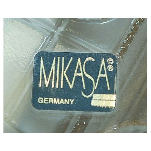 Mikasa "Winter Wonderland" Glass Round Hostess Platter 15" SA 838/313 Germany