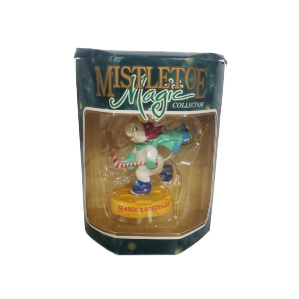 Mistletoe Magic Collection Christmas Ornament - Ice Hockey Mouse Season's Greetings