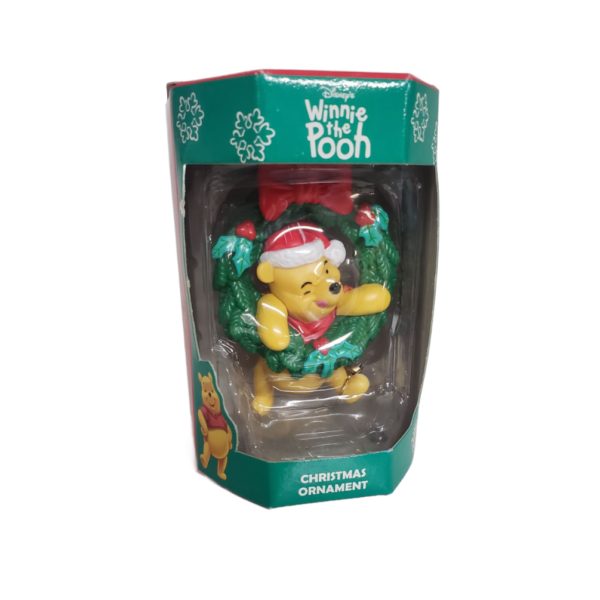 Disney's Winnie the Pooh Christmas Ornament - Pooh In Holly Berry Wreath