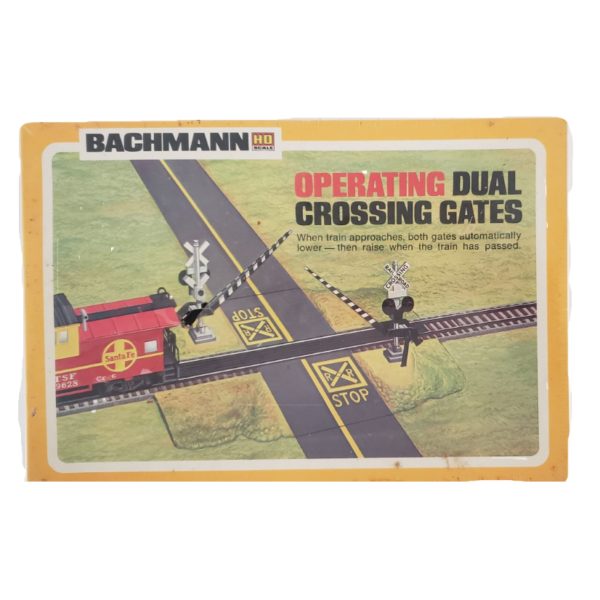 Vintage Bachmann HO Scale Operating Dual Crossing Gates No. 3027