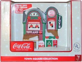 Coke 2003 Town Square Toy Shop Lighted House