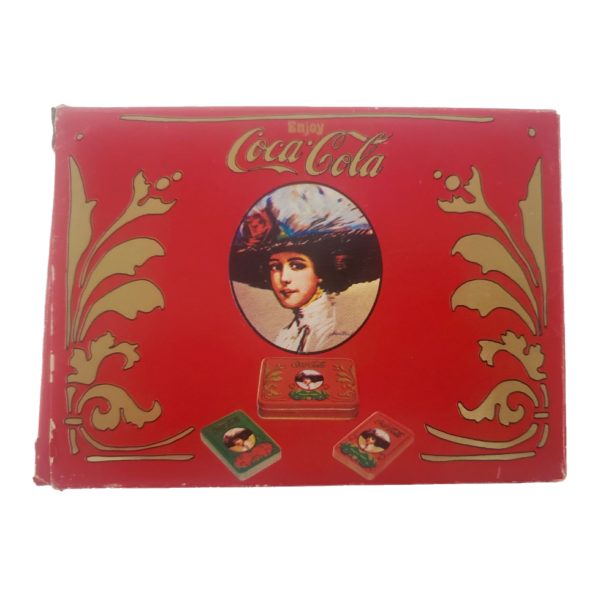 Coca-Cola Vintage Cola Girl Nostalgia Playing Cards 2 Decks In Tin