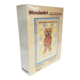 WonderArt Sweetheart Bear Stitch Latch Wall Hanging 18 x 24 Kit No. 4934