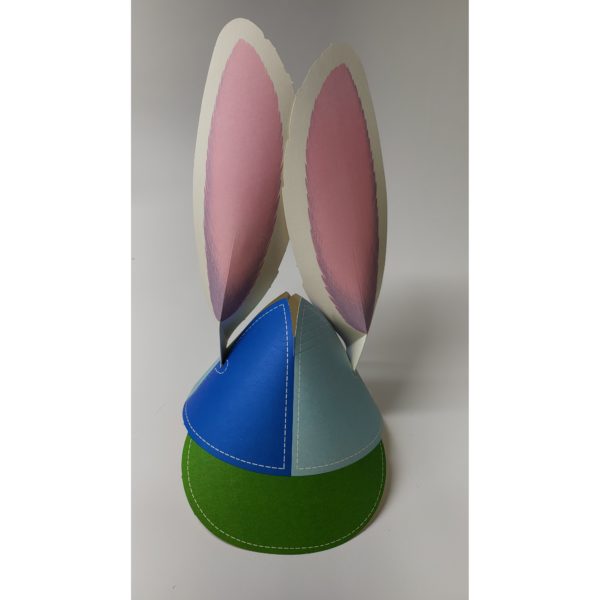 Vintage EZ Punch Out Rabbit Ears Easter Cap Craft Kit