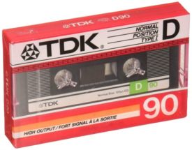 TDK Blank D90 Audio Cassette Normal Type I