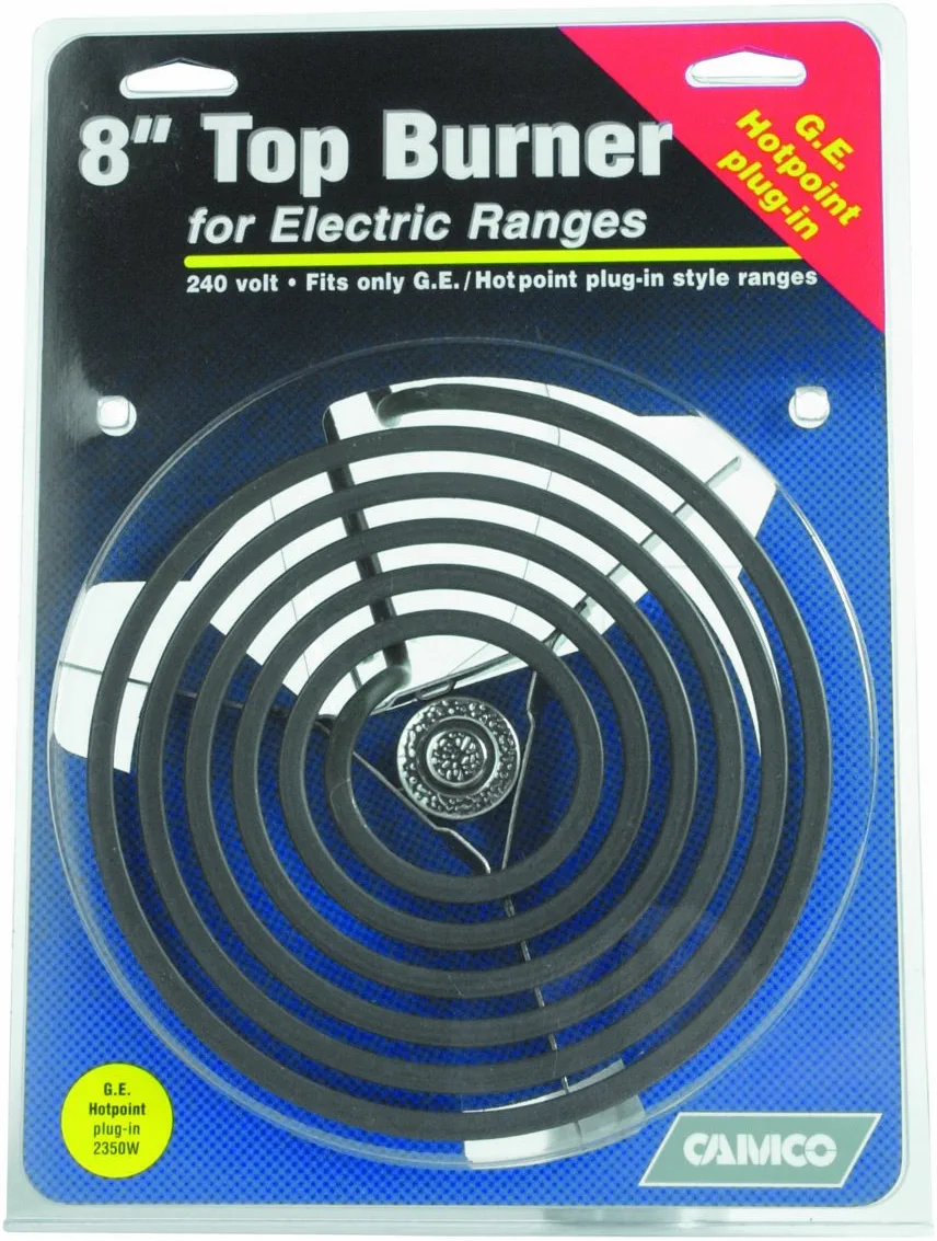 Camco 00113 8" Plug-In Top Burner Replacement for Electric Ranges