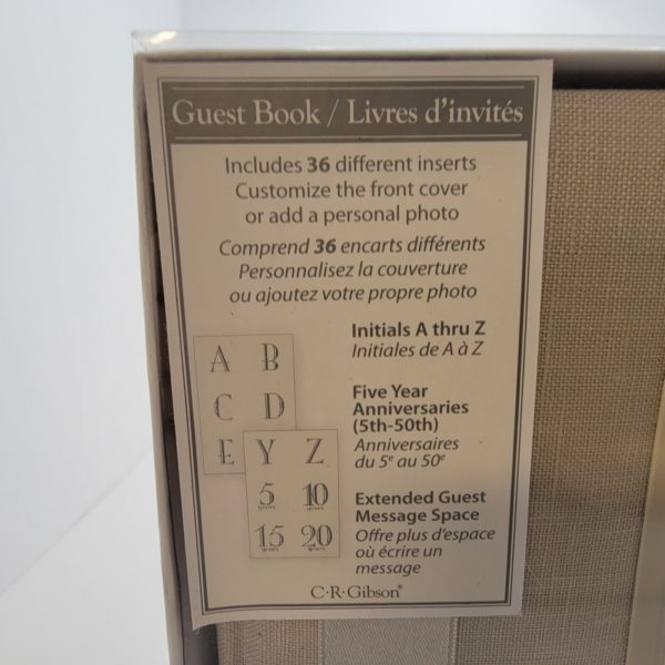 C.R. Gibson Customizable Guest Book, White Sands (WG2-9063)