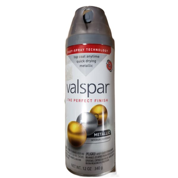 Valspar 85052 Metallic Silver Spray Paint 12 oz