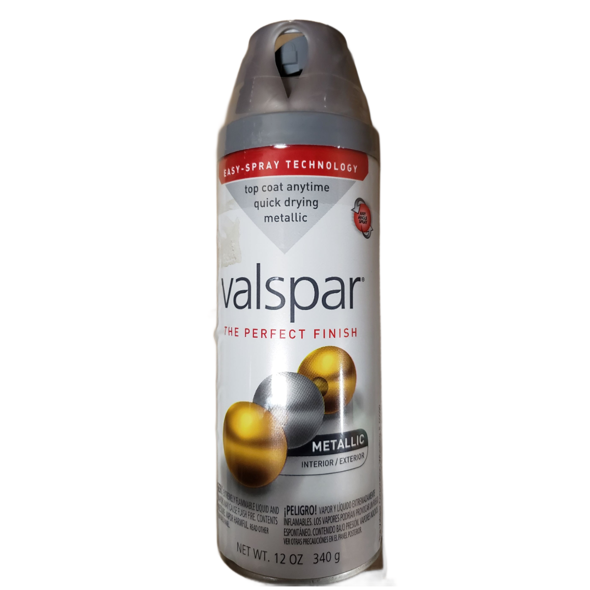 Valspar 6-Pack Gloss Gold Metallic Spray Paint (NET WT. 11-oz) at