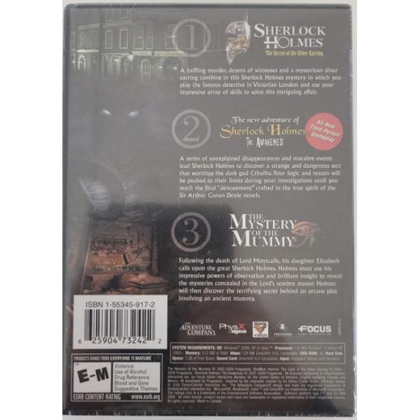 Sherlock Holmes Chronicles 3 Bestselling Mystery Games (CD PC Game)