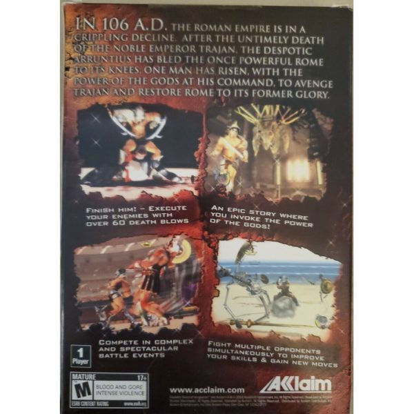 Gladiator: Sword of Vengeance (CD PC Game)