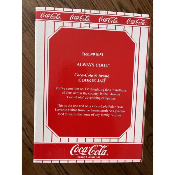 1994 Coca-Cola "Always Cool" Polar Bear Cookie Jar 10.5 Inch #91051